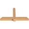 Ekena Millwork Eugene Smooth Timber Gable Bracket, Western Red Cedar, 60"W x 35"H x 5 1/2"D x 5 1/2"F, 14/12 Pitch GBW060X35X0606EUG00SWR - alternate 5